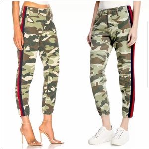 MOTHER Misfit Sttiped Camo Pant Sz23